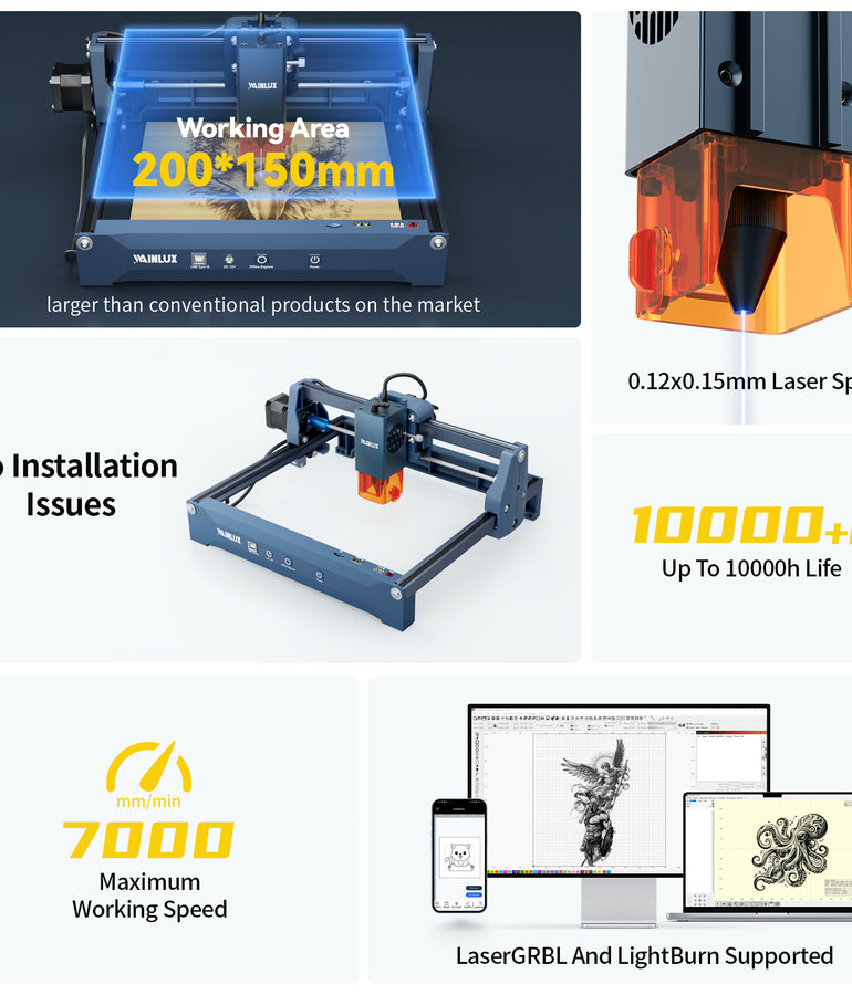 WAINLUX X2 Laser Engraver Machine