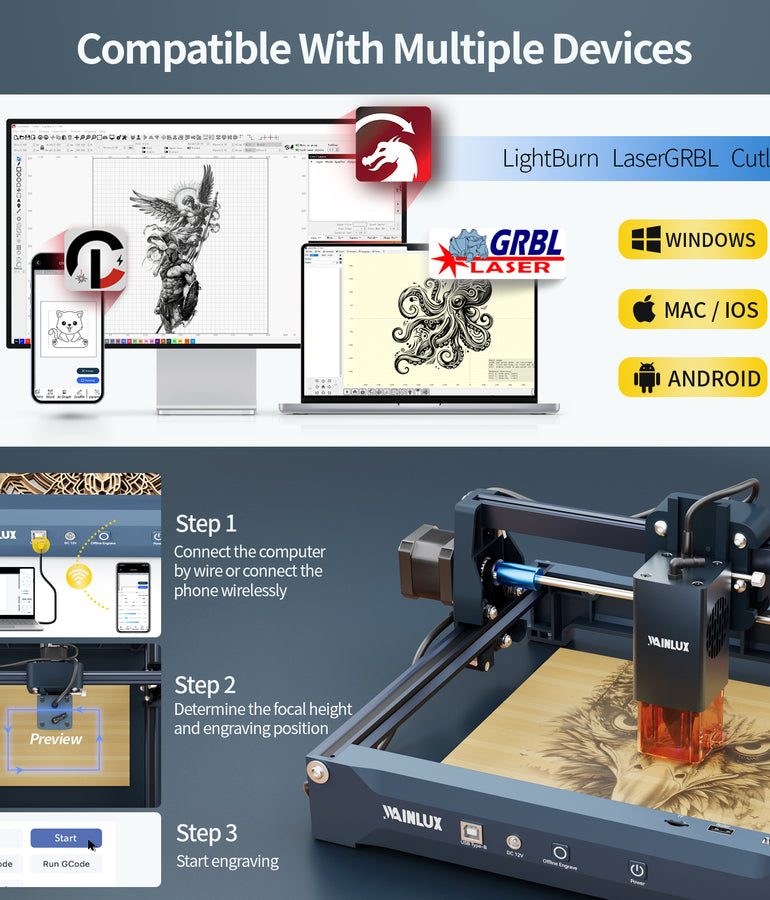 WAINLUX X2 Laser Engraver Machine